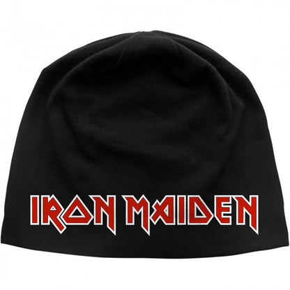 Front - Iron Maiden Unisex Adult Logo Beanie