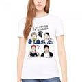 Front - 5 Seconds Of Summer Womens/Ladies Scribble Skinny T-Shirt