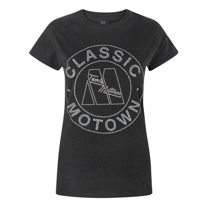 Front - Motown Records Womens/Ladies Classic Embellished T-Shirt
