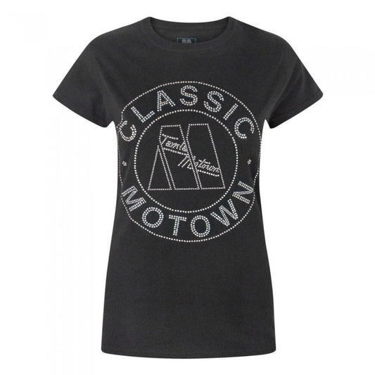 Front - Motown Records Womens/Ladies Classic Embellished T-Shirt