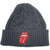 Front - The Rolling Stones Unisex Adult Classic Tongue Cable Knit Beanie