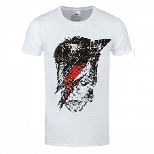 Front - David Bowie Unisex Adult Aladdin Sane Flash T-Shirt