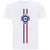 Front - Oasis Unisex Adult Summer Tour 1995 Stripe Detail T-Shirt