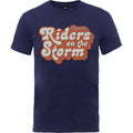 Front - The Doors Unisex Adult Riders On The Storm Logo Logo Cotton T-Shirt