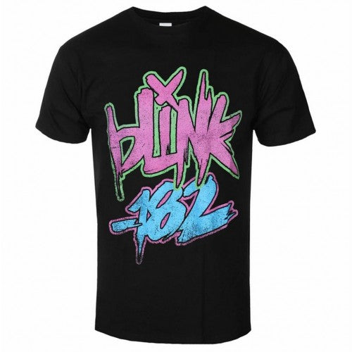 Front - Blink 182 Unisex Adult Neon Logo T-Shirt