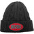 Front - AC/DC Unisex Adult Oval Cable Knit Logo Beanie