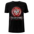 Front - The Offspring Unisex Adult Distressed Skull T-Shirt