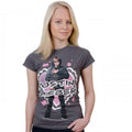 Front - Justin Bieber Womens/Ladies Hearts Cotton Skinny T-Shirt