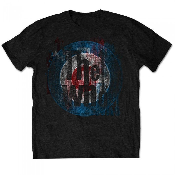Front - The Who Unisex Adult Target Textured Cotton T-Shirt