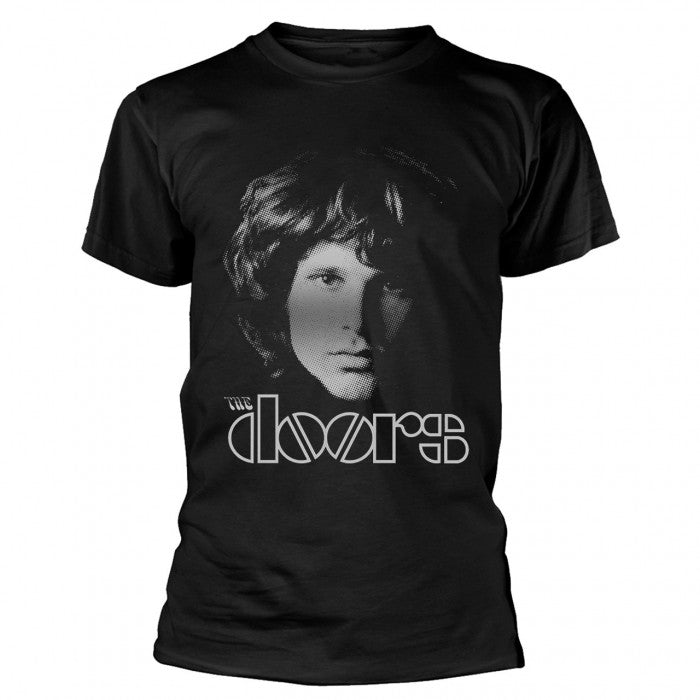 Front - The Doors Unisex Adult Jim Halftone Cotton T-Shirt
