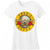 Front - Guns N Roses Womens/Ladies Classic Bullet Logo Skinny T-Shirt