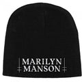 Front - Marilyn Manson Unisex Adult Logo Beanie
