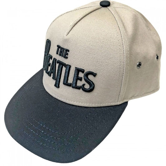 Front - The Beatles Unisex Adult Drop T Logo Snapback Cap