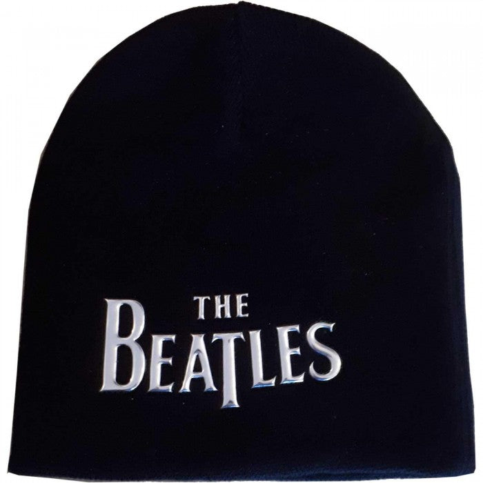 Front - The Beatles Unisex Adult Drop T Logo Beanie