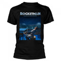 Front - Elton John Unisex Adult Rocketman Based On A True Fantasy Cotton T-Shirt
