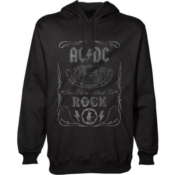 Front - AC/DC Unisex Adult Cannon Swig Hoodie