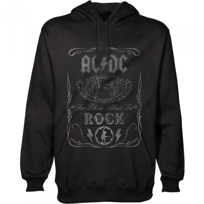 Front - AC/DC Unisex Adult Cannon Swig Hoodie