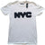 Front - Unisex Adult New York City Cotton T-Shirt