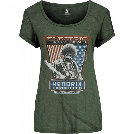 Front - Jimi Hendrix Womens/Ladies Electric Ladyland Cotton T-Shirt