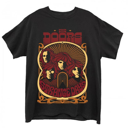Front - The Doors Unisex Adult Strange Days Vintage Poster Cotton T-Shirt
