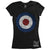 Front - The Who Womens/Ladies Target Distressed Cotton T-Shirt