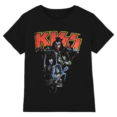 Front - Kiss Unisex Adult Neon Cotton T-Shirt