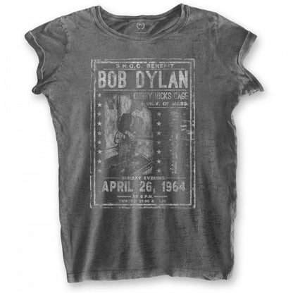 Front - Bob Dylan Womens/Ladies Curry Hicks Cage Burnout Cotton T-Shirt