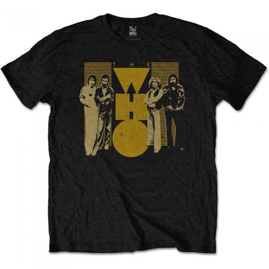 Front - The Who Unisex Adult Group Shot Cotton T-Shirt