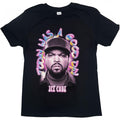 Front - Ice Cube Unisex Adult Airbrush Photograph Cotton T-Shirt