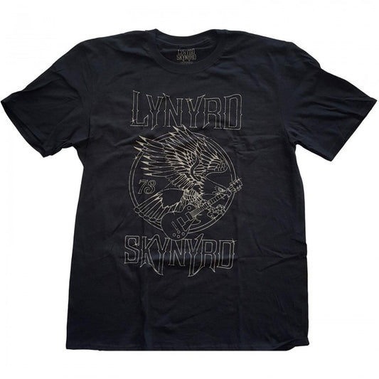 Front - Lynyrd Skynyrd Unisex Adult 73 Eagle Guitar Cotton T-Shirt