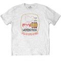Front - Woodstock Unisex Adult Peace - Love - Music Cotton T-Shirt