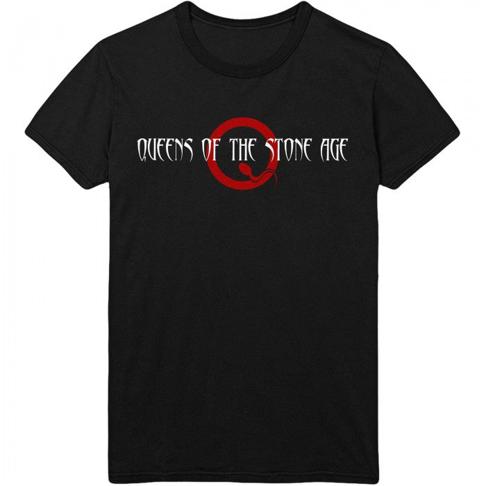 Front - Queens Of The Stone Age Unisex Adult Text Cotton Logo T-Shirt