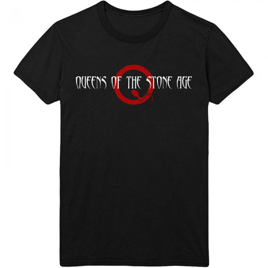Front - Queens Of The Stone Age Unisex Adult Text Cotton Logo T-Shirt
