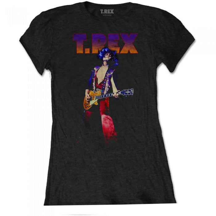 Front - T-Rex Womens/Ladies Rockin´ Cotton T-Shirt