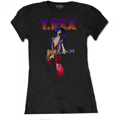 Front - T-Rex Womens/Ladies Rockin´ Cotton T-Shirt