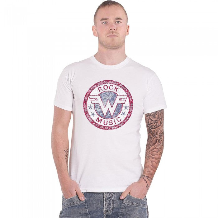 Front - Weezer Unisex Adult Rock Music Cotton T-Shirt