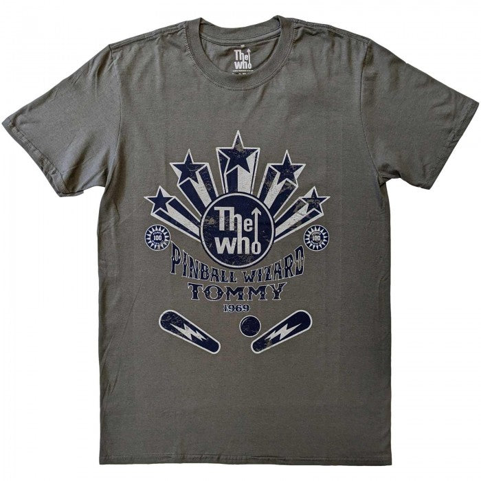 Front - The Who Unisex Adult Pinball Wizard Flippers Cotton T-Shirt