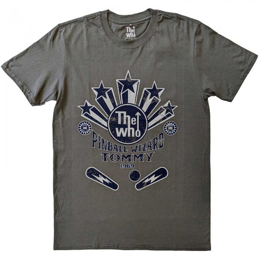 Front - The Who Unisex Adult Pinball Wizard Flippers Cotton T-Shirt