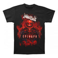 Front - Judas Priest Unisex Adult Epitaph Horns Cotton T-Shirt