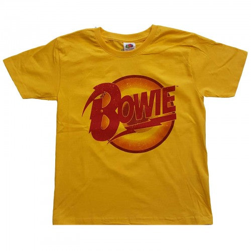 Front - David Bowie Childrens/Kids Diamond Dogs Logo T-Shirt