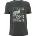 Front - Pixies Unisex Adult Monkey Grid Cotton T-Shirt