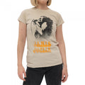 Front - Janis Joplin Womens/Ladies Working The Mic Cotton T-Shirt