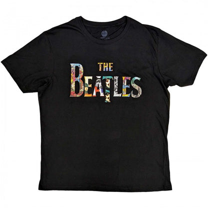 Front - The Beatles Unisex Adult Treatment Logo Cotton T-Shirt