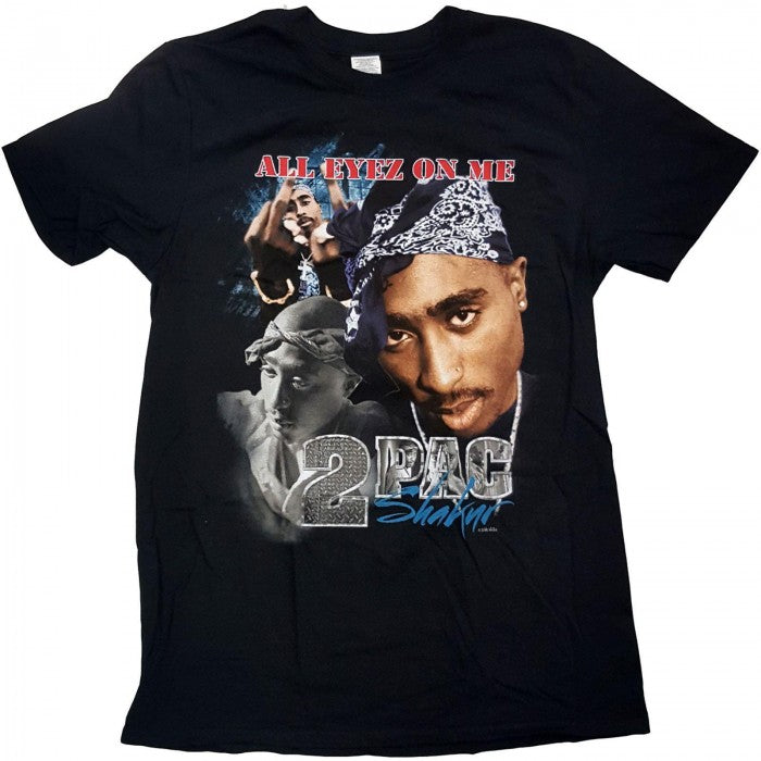 Front - Tupac Shakur Unisex Adult All Eyez Homage Cotton T-Shirt