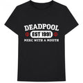 Front - Deadpool Unisex Adult Merc With A Mouth Cotton T-Shirt