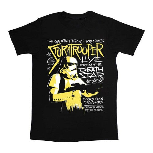 Front - Star Wars Unisex Adult Rock Stormtrooper Cotton T-Shirt