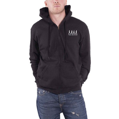 Front - The Beatles Unisex Adult Abbey Road Full Zip Hoodie