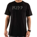 Front - Kiss Unisex Adult Diamante Logo T-Shirt