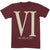 Front - You Me At Six Unisex Adult VI Roman Cotton T-Shirt