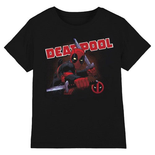 Front - Deadpool Unisex Adult Comic Cover Cotton T-Shirt